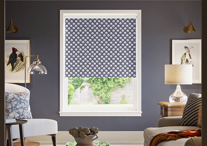 Retro 60s Spots, Midnite - Roller Blind - Image 3